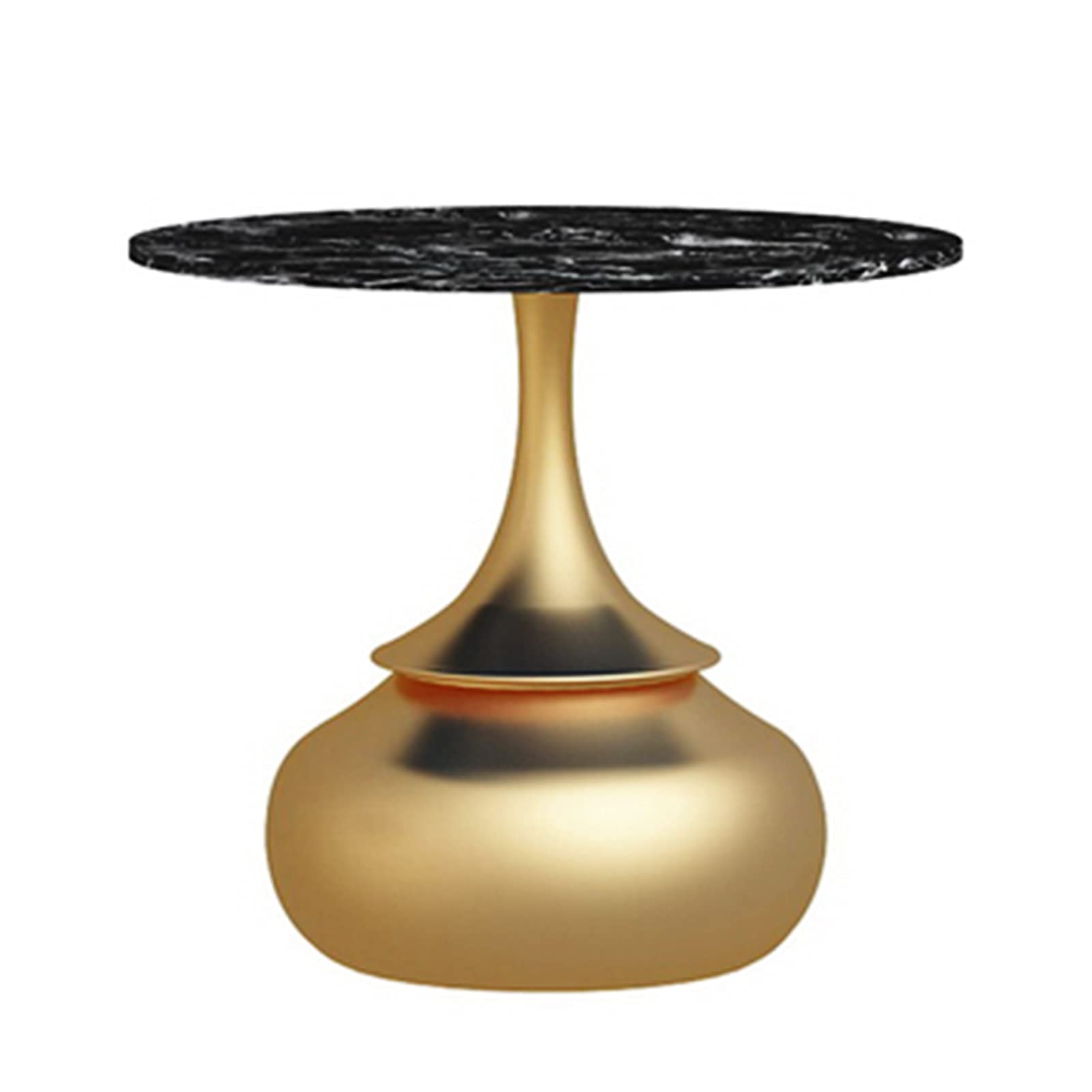 Table basse ronde en marbre table d'appoint salon et salle de réception 55x52