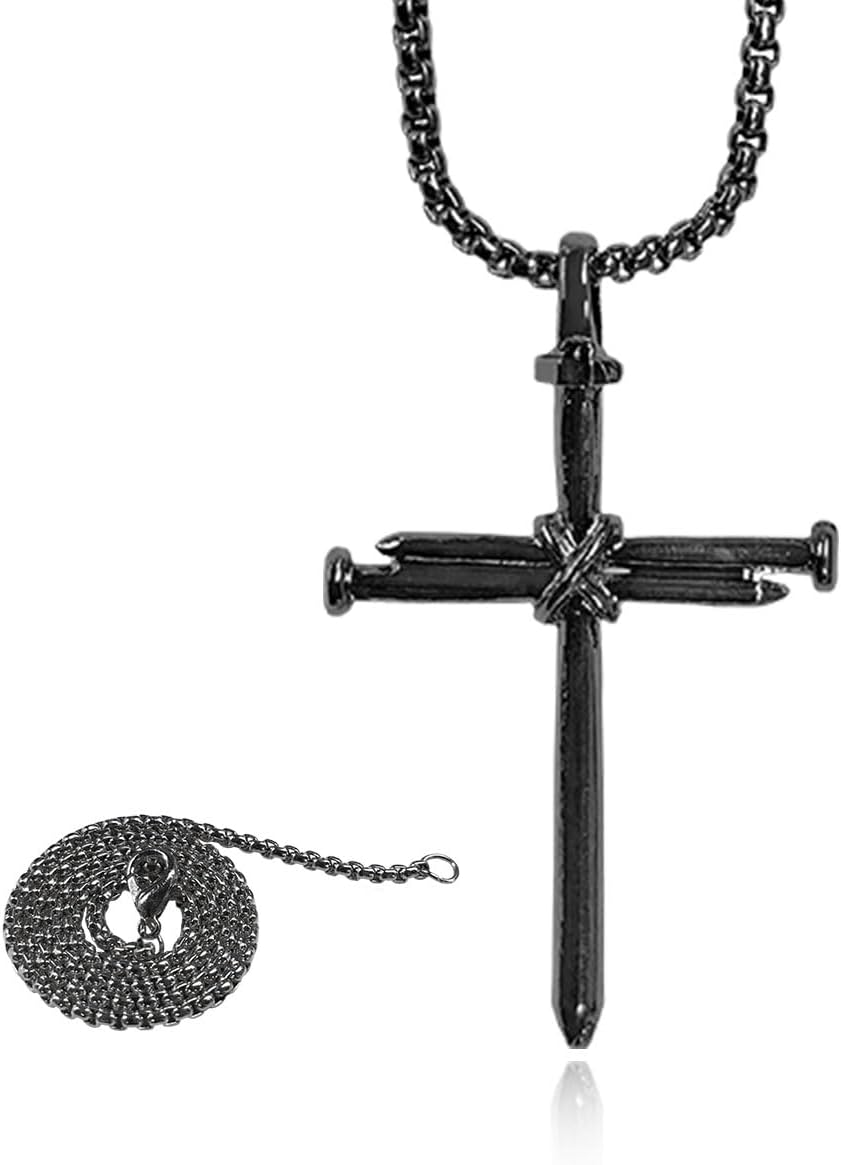 Nail Cross Car Hanging Accessories (Black)