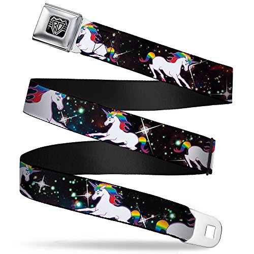 Image of Buckle-Down Seatbelt Belt - Unicorn Universe - 1.0 inch Wide - 20-36 Inches in Length