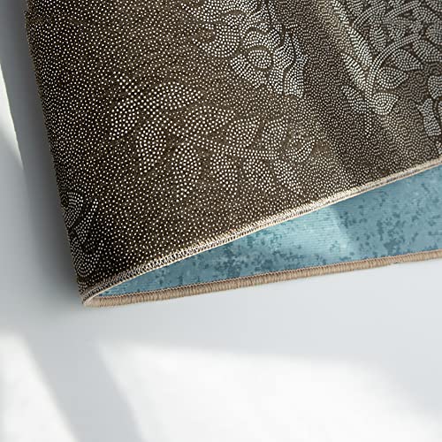Tapis de surface classique bleu marine 80x120cm de décoration de sol