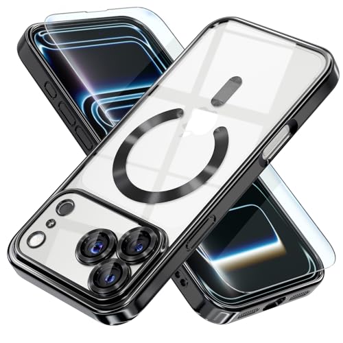 Image of Misea Magnetic for iPhone 17 Pro Case Compatible with MagSafe Black