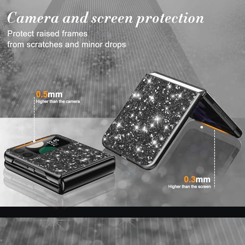 Coque Galaxy Z Flip 3 antichoc résout les risques de casse de l'écran souple pliable noir - 5
