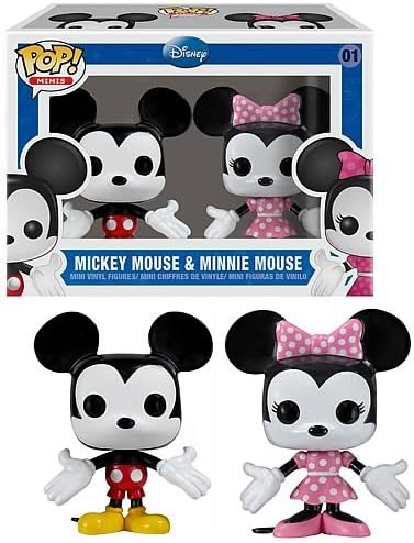 Funko Mini Pop Figures - Mickey and Minnie Mouse