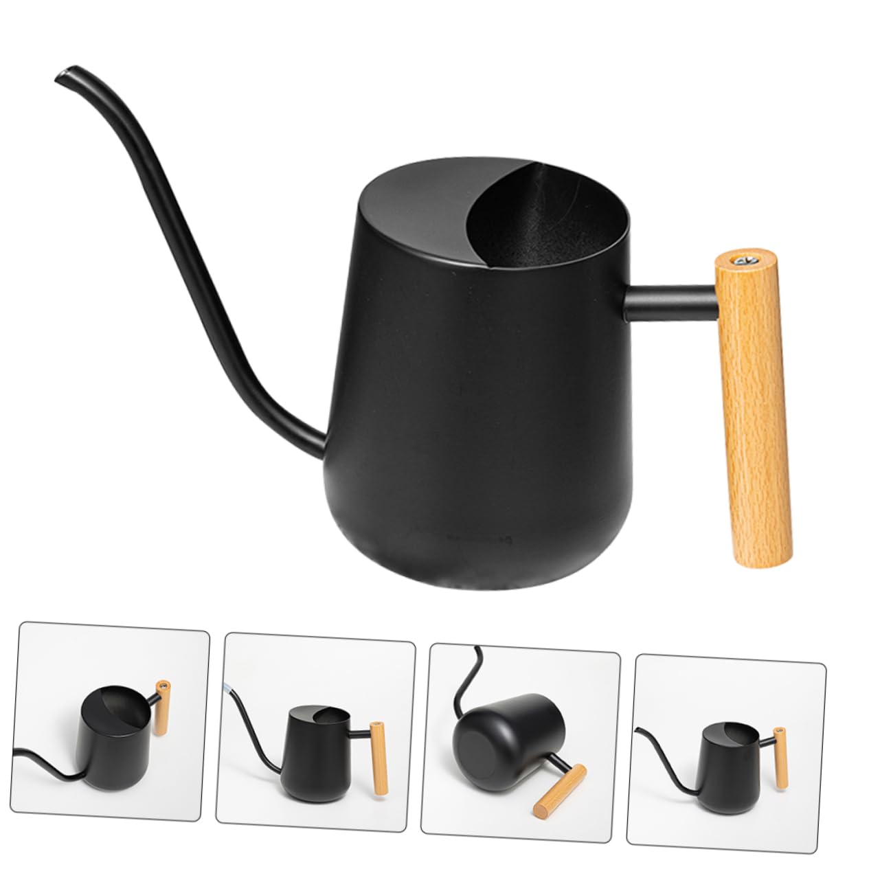 Arrosoir Acier Inoxydable avec Bec Long et Poignée Ergonomique pour Plantes Intérieur et Extérieur pour Jardinage et Arrosage de Fleurs