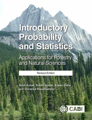 Buy Introductory Probability And Statistics: Applications For Forestry And Natural Sciences (Revised Edition) — BookShops.in