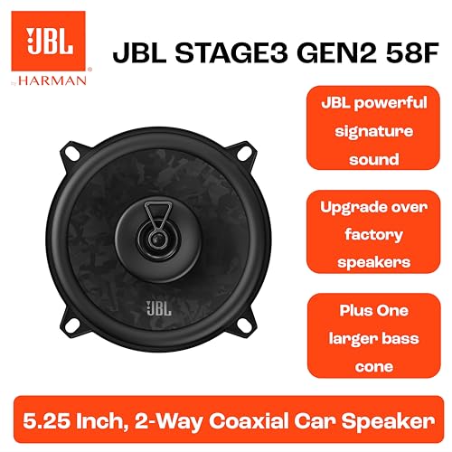 Image of JBL Stage3 Gen2 58F 130 mm 5.25 Inch Coaxial Speaker Car Upgrade Boxes