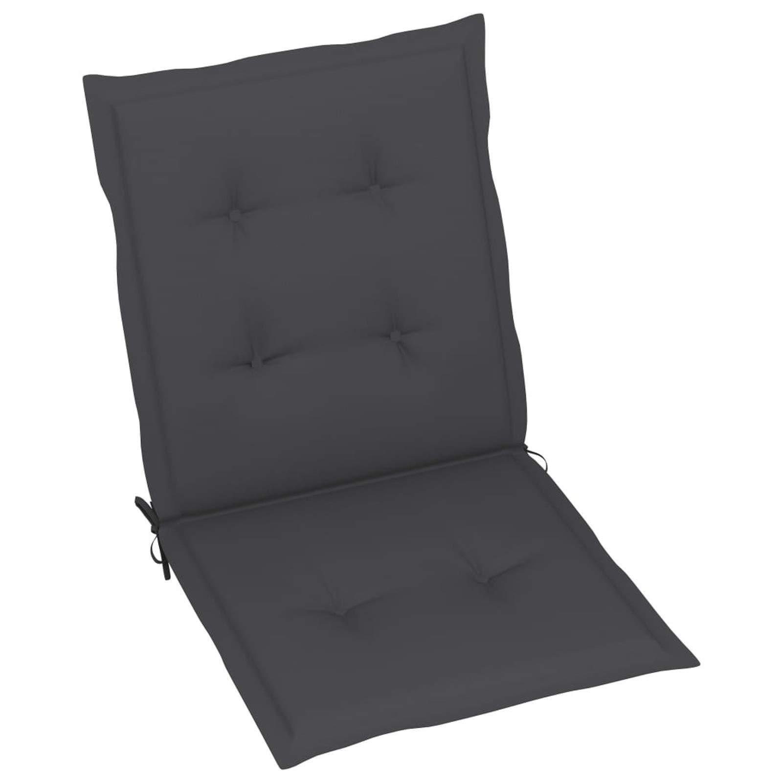 Tidyard Gartenstuhlauflagen 6er Set Polster Hochlehner Gartenstuhl Auflage Stuhlauflage Stuhlkissen Gartenstuhlkissen Sitzkissen Sitzauflage 100 x 50 x 4 cm, Stoff (100% Polyester),Anthrazit