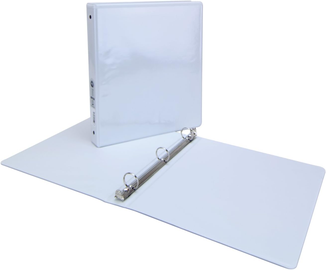 Wilson Jones362 Line Basic Round Ring View Binder, 0.5-Inch Capacity, 8.5 x 11 Inch Sheet Size, White, 12 Binders (1 Case) (W7036265V)