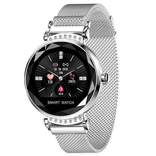 Fitness Activity Tracker,Sport Smart Watch mit Pulsmesser, IP67 wasserdichte Fitnessuhr, Faul Dekoration Uhr mit Magnet,für Samsung Huawei