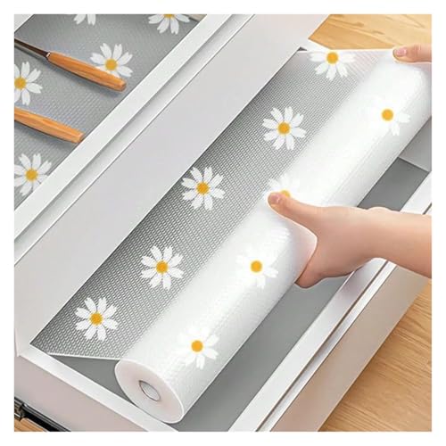 Alfombrilla para cajones de cocina, de EVA, impermeable, para nevera, armario, manteles individuales fáciles de usar (50 x 200 cm)
