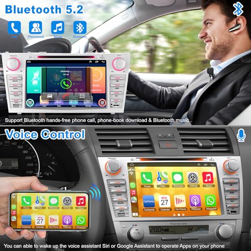 Radio para Toyota Camry 2006-2011 con pantalla táctil 8" miniatura 6