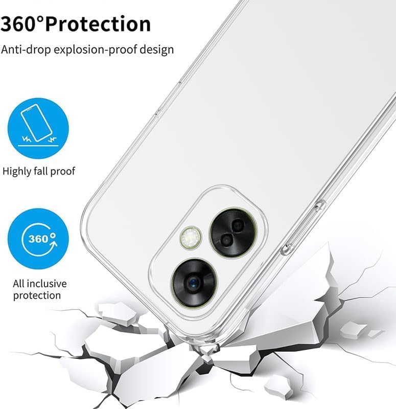 Image of Case Creation Brand - Mobile Cover for Xiaomi Poco M6 (Soft & Flexible Back Case), Transparent