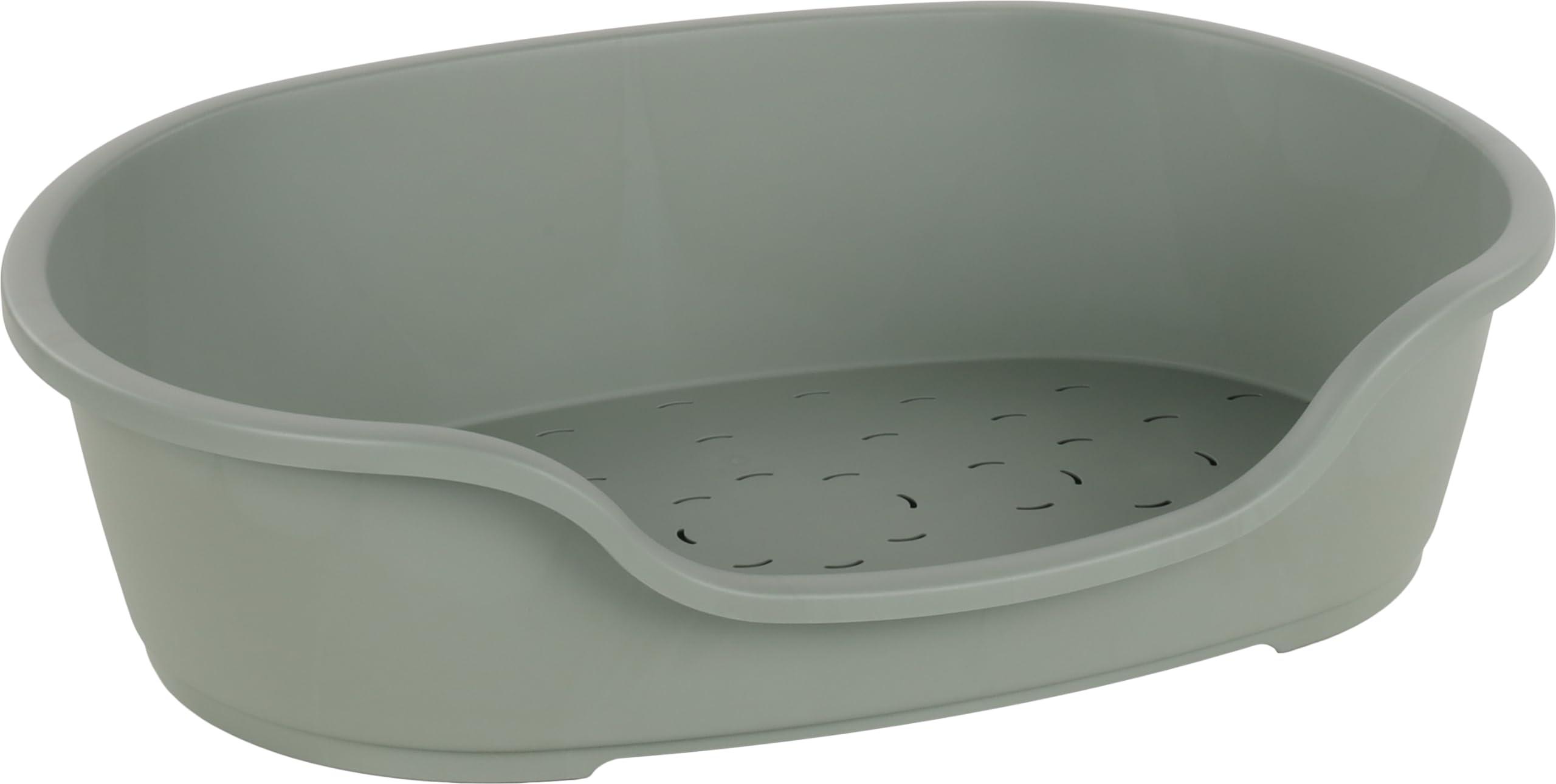 Flamingo Hundebett Tuck – Oval Grün | Größe XL (92 × 61 × 26 cm) | Praktisch, Stilvoll & Leicht zu Reinigen!