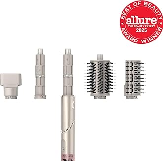 Shark HD430 FlexStyle Air Styling & Drying System, Powerful Hair Blow Dryer & Multi-Styler with Auto-Wrap Curlers, Paddle Brush, Oval Brush, Concentrator Attachment, Stone