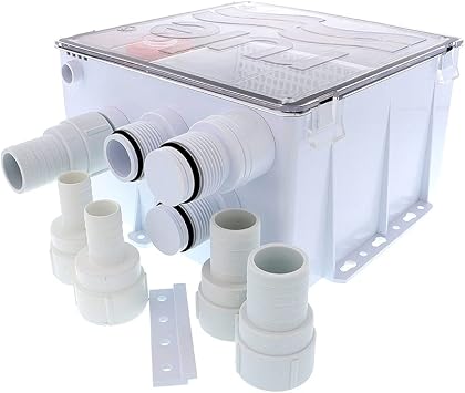 Rule Shower Drain Box w/1100 GPH Pump - 12V
