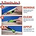 Warner Manufacturing 3-in-1 Caulk Tool for Easy Removal and Application, Scraper, Brush and Applicator,Green