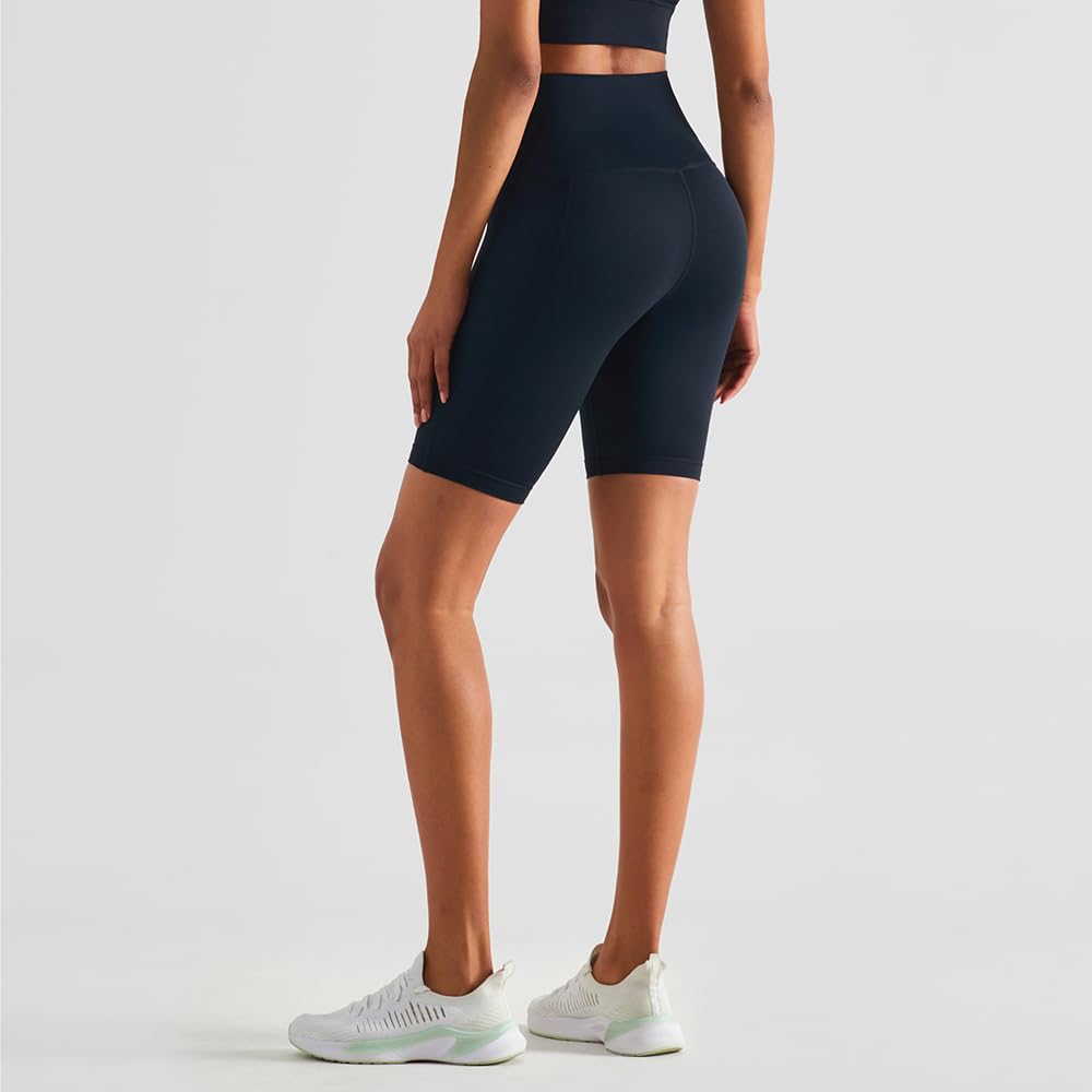 Women's Nude Feel No Awkwardness Thread Capris High Waist Peach Hip Pocket Yoga Pants Sports Fitness Running Underpants.