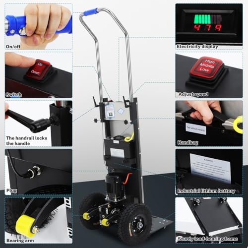 Carretilla eléctrica plegable ULTECHNOVO 1200W para escaleras miniatura 5