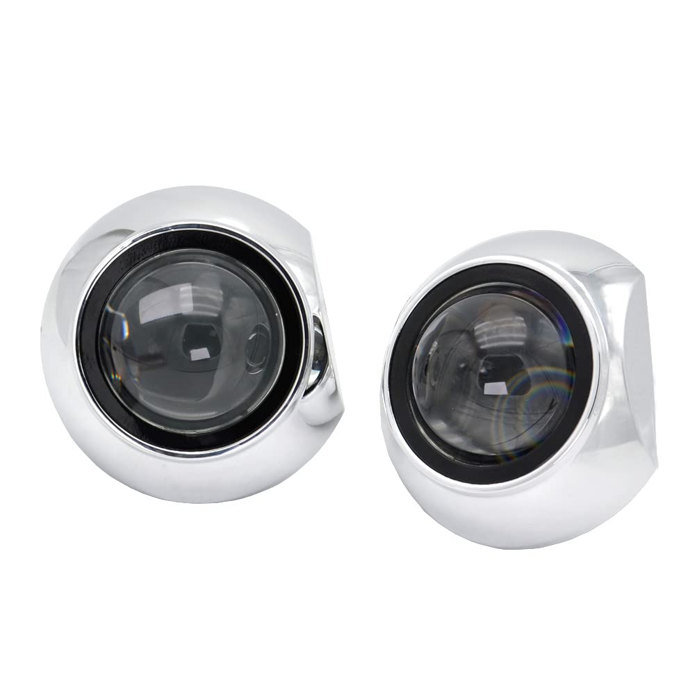 Angel Eyes 2,5 Zoll 8,0 Zoll Projektor Linse 3,0 Zoll Universal Auto Scheinwerfer Stil Scheinwerfer Maske Renovierung DIY H7 H4 Scheinwerfer Linsen LED Angel Eyes (Lens WITH SHROUDS)