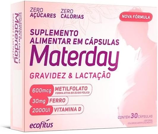 Vitamina Acido Folico Gestante Lactantes 30cp Materday