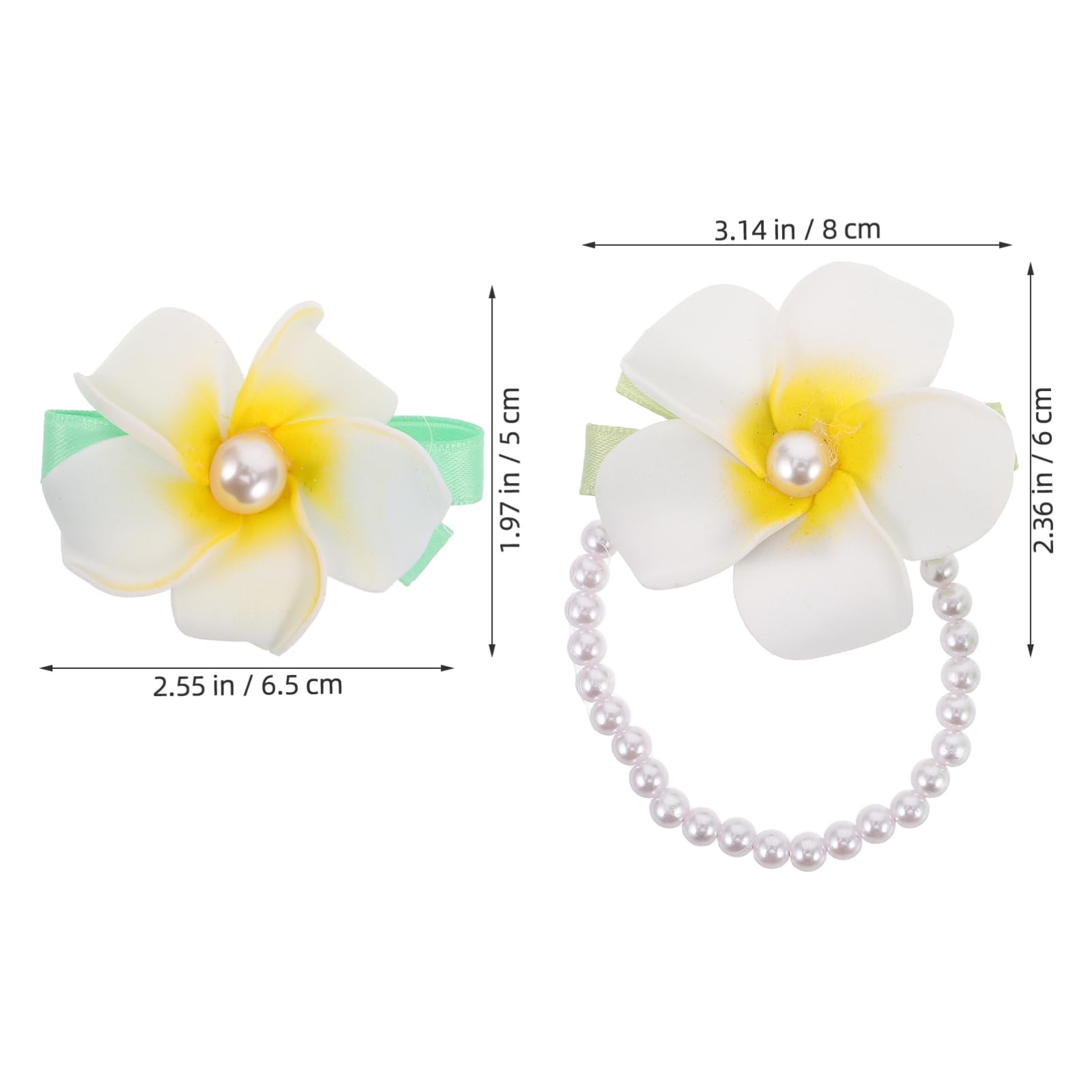 Pince à Cheveux Fleur Hawaïenne 2 Pièces pour Femmes, Élégante