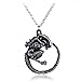 Alien-Film-inspirierte lange Kette für Herren, Colar AVP Alien-Raubtier-Anhänger Halskette männlich Colar Halloween Geschenke