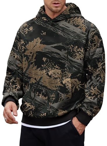 Herberton Men's Designer Regular Pullover Fall Spring Sweatshirt Longsleeve Camo