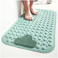 Tappetino doccia antiscivolo 80 x 80 cm con ventose - Comodo, massaggiante, lavabile in lavatrice - Cachi | Leroy Merlin