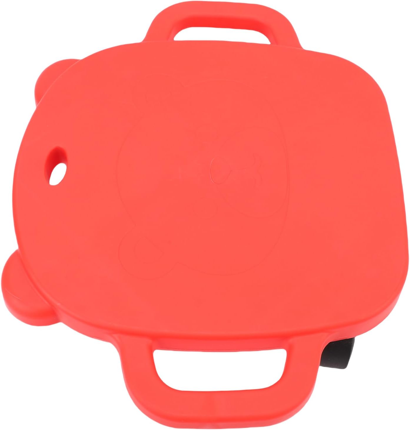 Indoor Kids Scooter Board Quiet Wheels Balance Coordination Training Floor Scooter with Safety Handles, Red