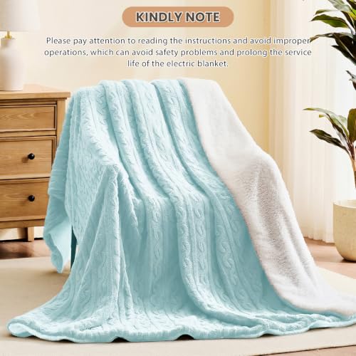 Image of Homemate Heated Electric Blanket Full Size 72 inchx84 inch Heating Blanket