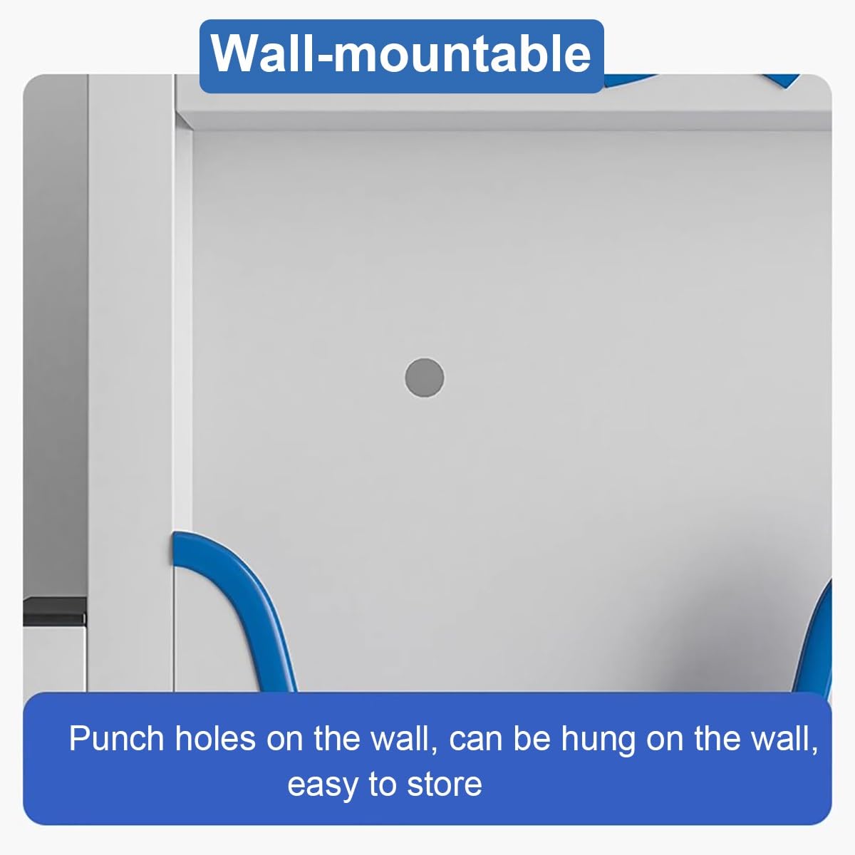 Soporte de Pared para Cascos, Organizador con Tiras Protectoras de Goma, Ideal para Obras de construcción, talleres, fábricas y garajes