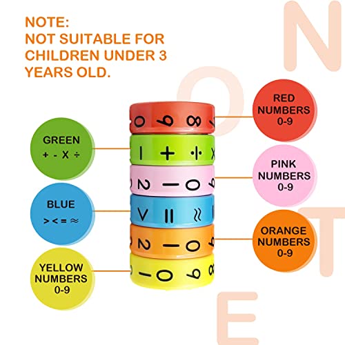 2 x magnetisches rithmetisches Lernspielzeug, Intelligenz Gehirnentwicklungsspielzeug, Lernspielzeug für Kinder Kinder.