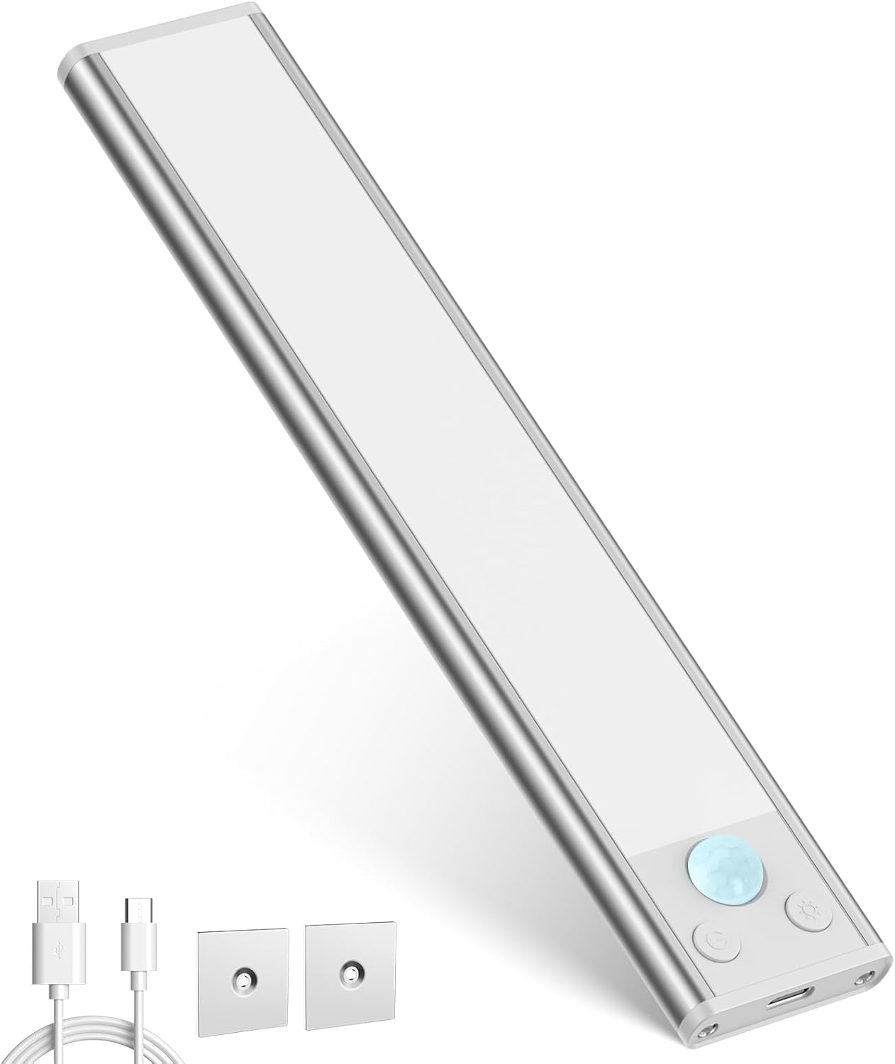 Under Cabinet Lights Rechargeable - Motion Sensor Light Indoor, Dimmable Closet Lights Motion Sensored, 3 Color Temperatures Battery Operated