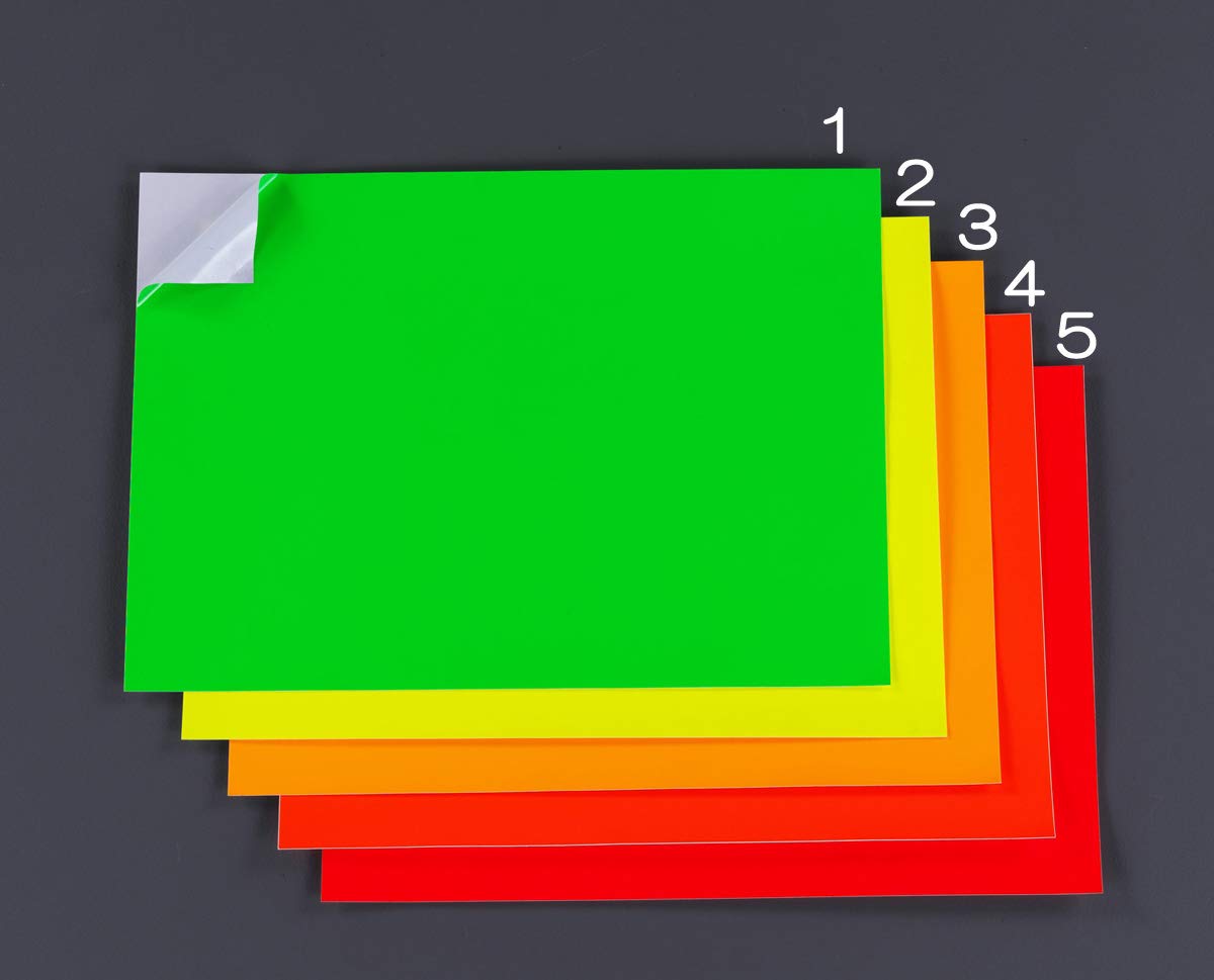 Amazon | 297x210mm 蛍光粘着シート(レモンイエロー) EA983GG-2