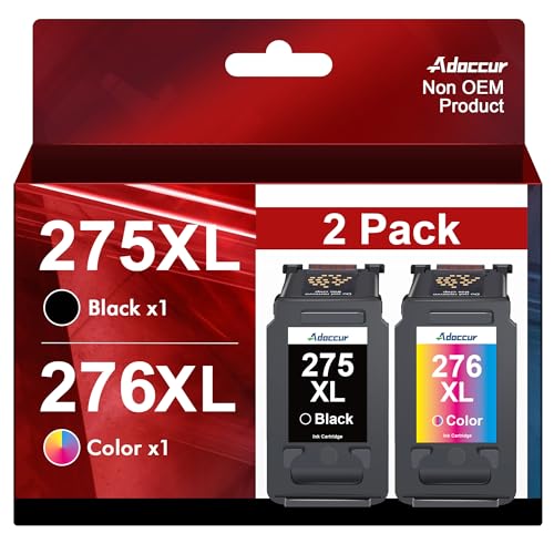 Adoccur 275XL 276XL Replacement for Canon 275 and 276 Ink