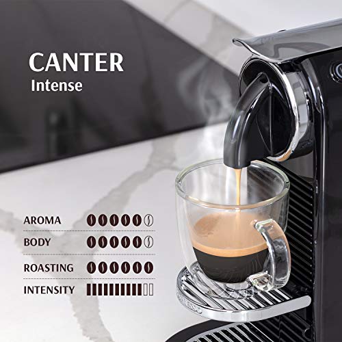 Organic Usda Equine Coffee Aluminum Espresso Pods For Nespresso Original Brewers | 100 Pack Italian Nespresso Compatible Capsules | 100% Arabica Dark Roast Intensity # 10 | Ou Kosher (Canter) #TOP1