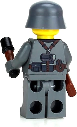 Miniatura 3 de Battle Brick Minifigura de soldado alemán Kar98 WW2  Impreso en los Estados Unidos  Minifig militar genuino  1.6 pulgadas de alto  Gran regalo para