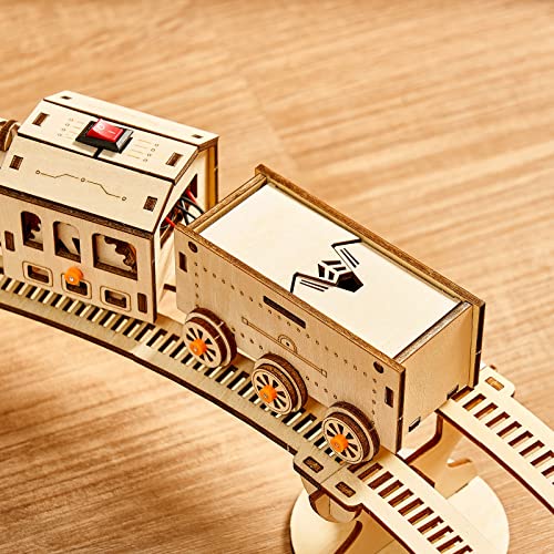Bennama 3D Wooden Puzzles Little Truck Train Model Kits Includes Engine & Track, Brainteaser And Puzzle For Christmas/Birthday,Gifts For Adults And Teens To Build Combination #TOP5