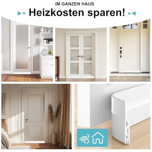 Joint de porte en silicone blanc haute densité pour isolation 2 m - 7