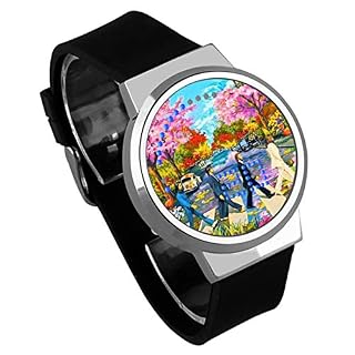 Montres Homme,Écran Tactile LED Regarder Le Groupe De Rock des Beatles Autour De La Personnalité De La Main Électronique… - Les Beatles, Paul McCartney, John Lennon, RIngo Starr, George Harrison