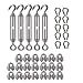 35Pcs Turnbuckle Wire Rope Tension kit, 1/8