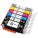 Produktbild ESMONLINE 6 kompatible XL Druckerpatronen als Ersatz für Canon PGI-550 CLI-551 Pixma MG6350 MG7150 MG7550 iP8750
