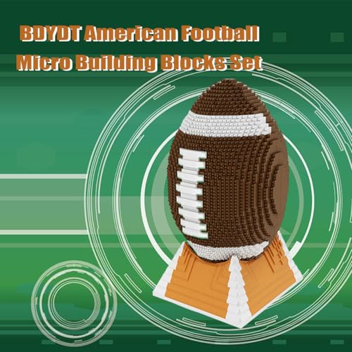 American Football Micro Building Blocks Set(4752PCS) - Architectural Model Toys Gifts for Kid and Adult,3D Building Block Toys Gift for Sports Enthusiasts