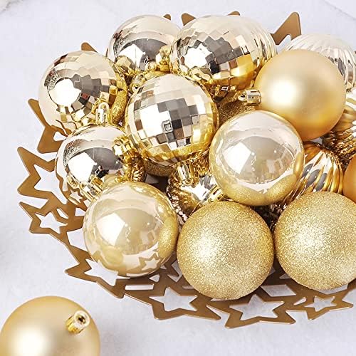 Muzhira Christmas Ball, 4cm 36pcs Christmas Baubles, Christmas Tree Decorations Ornaments Balls, for Home Festival Gifts Christmas Decorations