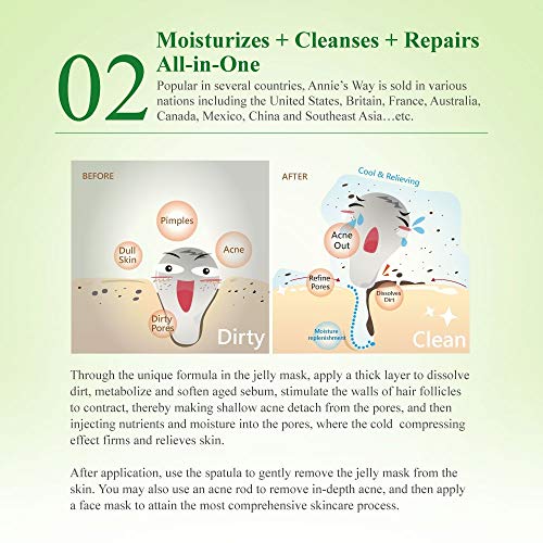 Annie's Way [Upgraded Jelly Mask 250Ml/8Oz Aloe Seaweed Anti-Acne Jelly Mask #TOP5