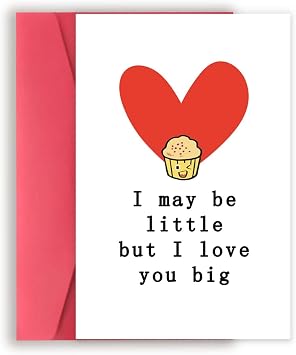 Asmallgf Sweet Valentines Day Card for Mom Dad, Naughty Valentines Gift from Kids Baby, Best Birthday Gifts from Daughter Son