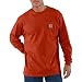 Carhartt Men's Workwear Pocket Long Sleeve T Shirt, Chili, Medium