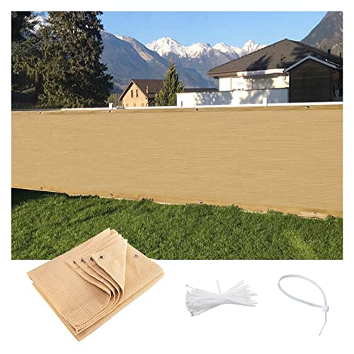 Frangivista Balcone per Protezione, Schermo per la Privacy, Recinzione Resistente, Rete ombreggiante in HDPE con Protezione UV per Recinzione Esterna, Muro da Giardino, Patio, con Corda e Fascette