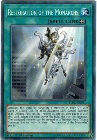 yugioh card restoration Amazon.com: Restoration of The Monarchs - FLOD-EN061 - Common - 1st Edition