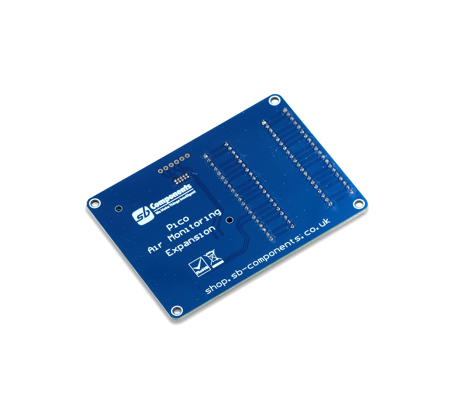 sb components Raspberry Pi Pico con Pico Monitoraggio Dell'aria Espansione PMSA003 Sensore Monitor Aria CAPPELLO per Raspberry Pi Pico con display OLED da 0,9 pollici integrato